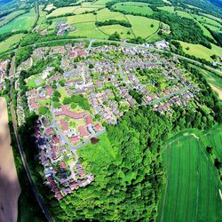 High angle view of landscape