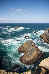 Scenic view of sea against sky