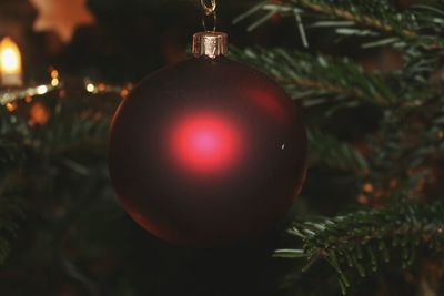 Close-up of christmas ornament