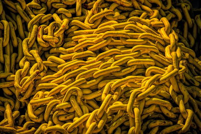 Full frame shot of yellow slices in sea