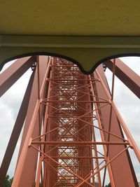 Low angle view of bridge against sky