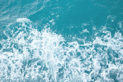 High angle view of swimming pool in sea