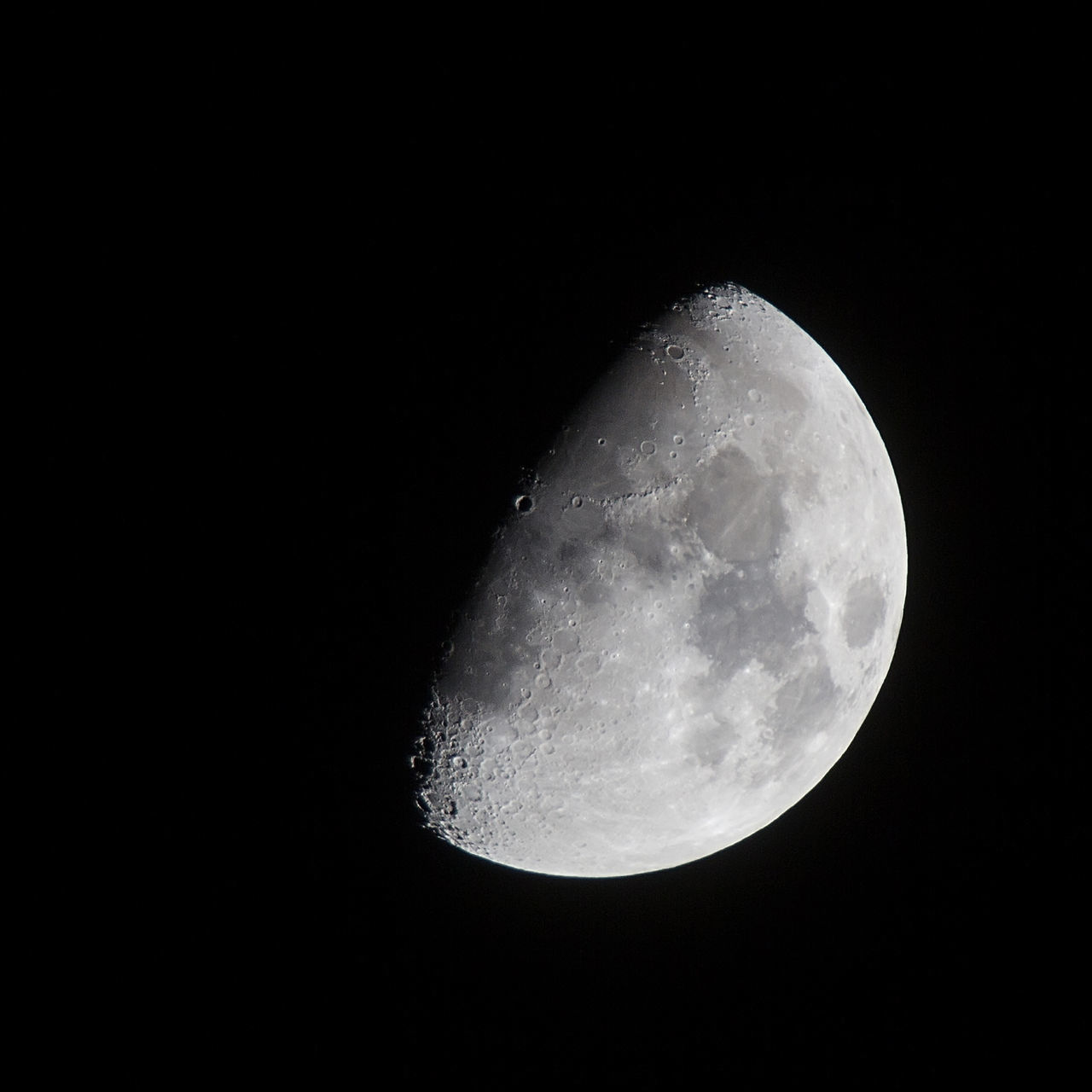 LOW ANGLE VIEW OF MOON IN SKY