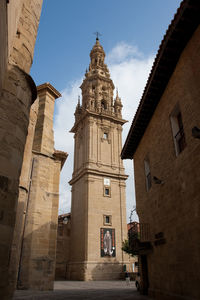 Low angle view of church against sky