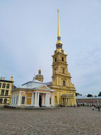 Low angle view of building against sky