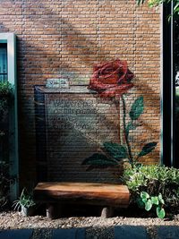 Graffiti on wall of building