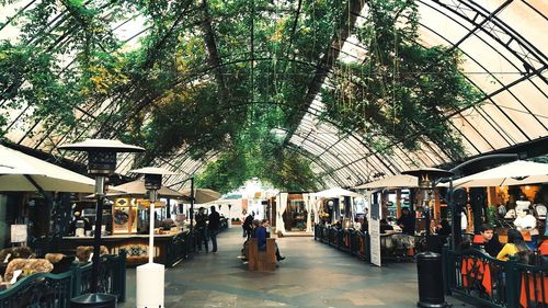 View of people in store