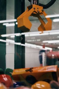 Close-up of orange food on table at store
