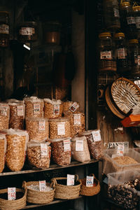 View of store for sale in market