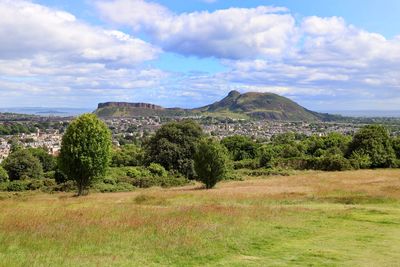 The crags and arthurs seat