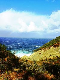 Scenic view of sea against sky