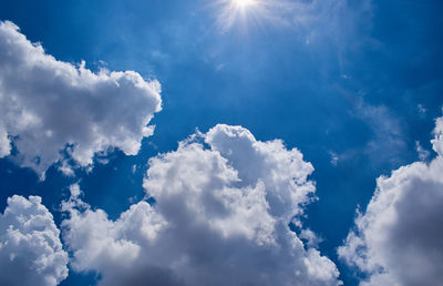 Low angle view of clouds in sky