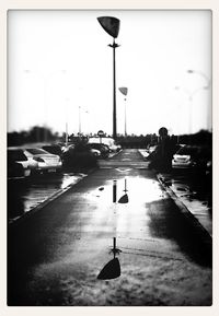 View of street light against sky