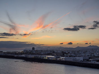 Sundown at lanzarote