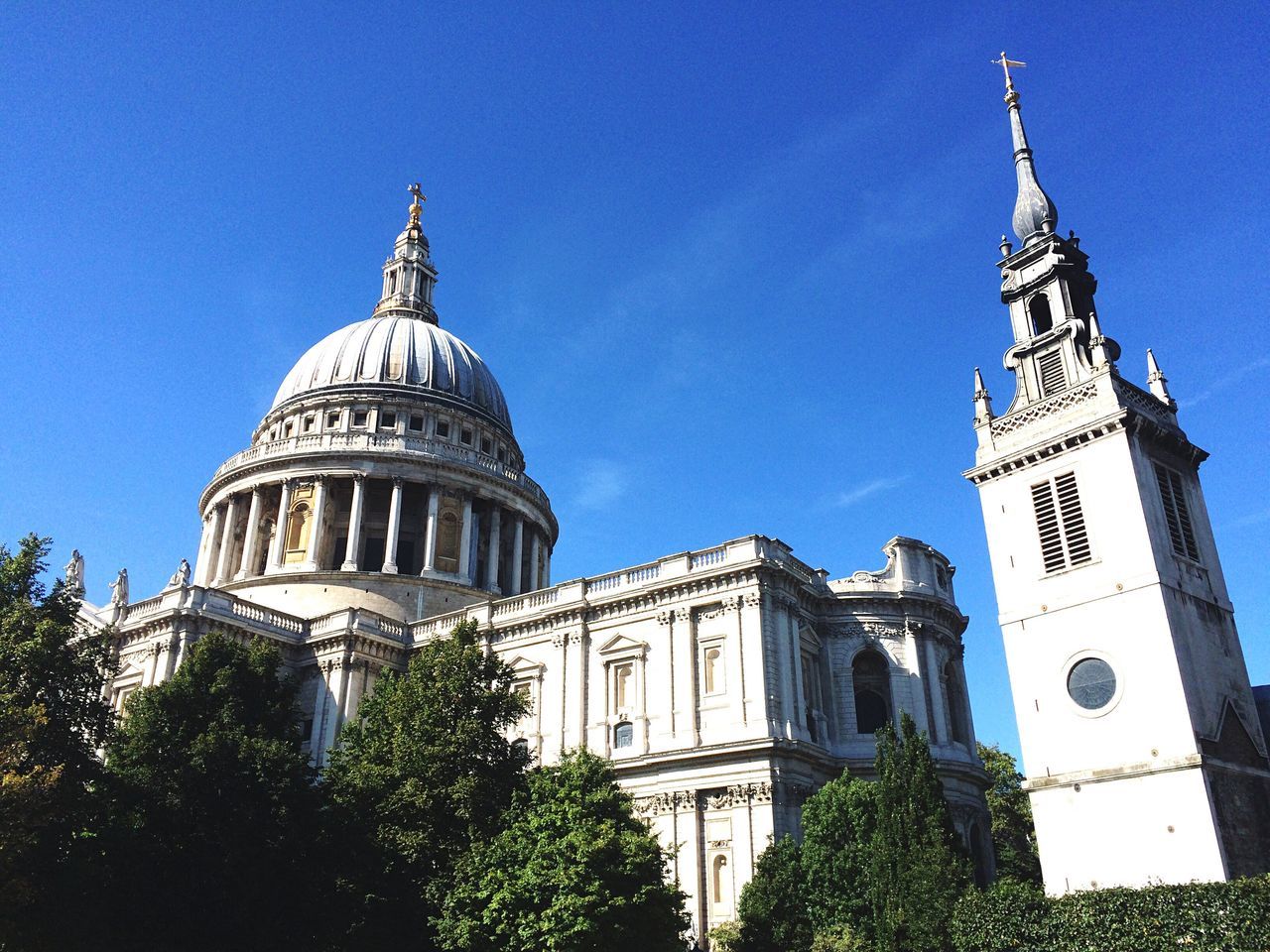 LOW ANGLE VIEW OF CHURCH AGAINST CLEAR SKY