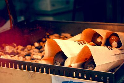 Close-up of food for sale