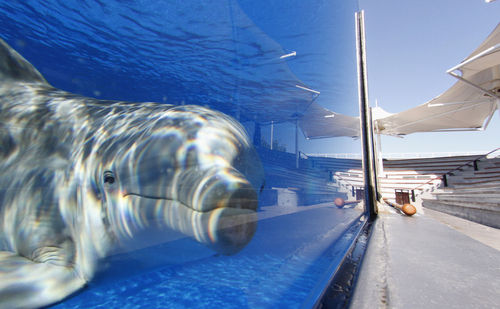 Panoramic view of water against sky