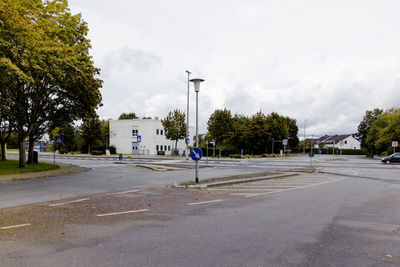 Road with trees in background