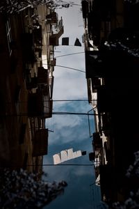Low angle view of buildings against sky