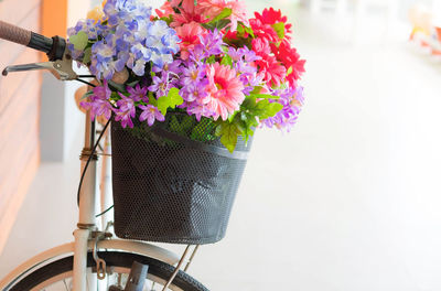 Close-up of flower bouquet against blurred background