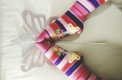 Close-up high angle view of paper