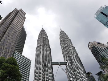 Low angle view of buildings against sky