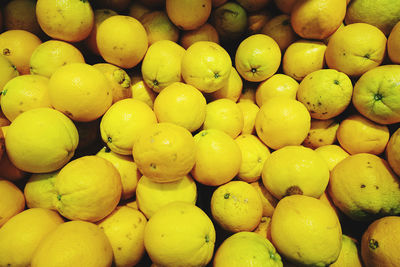 Full frame shot of fruits for sale in market