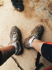Low section of people standing outdoors