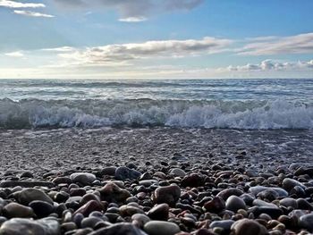 Scenic view of sea against sky