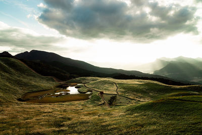 Scenic view of landscape against sky