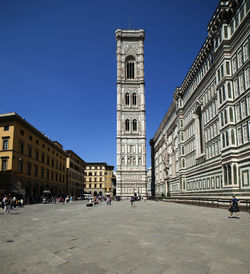 Buildings against blue sky