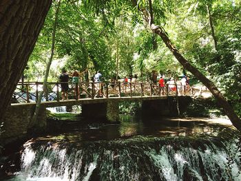 View of people in water