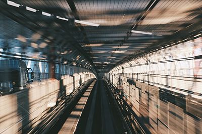 Illuminated underground walkway