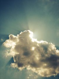 Low angle view of cloudy sky