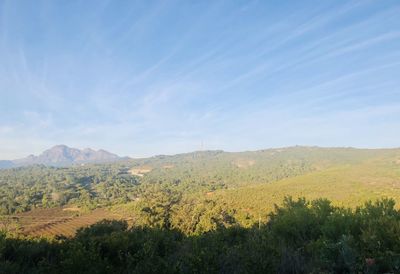 Scenic view of landscape against sky