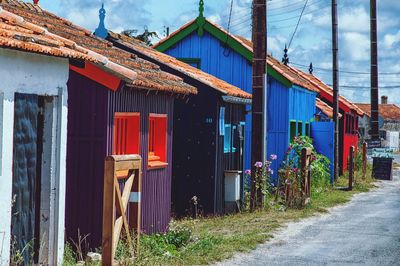 Houses against sky
