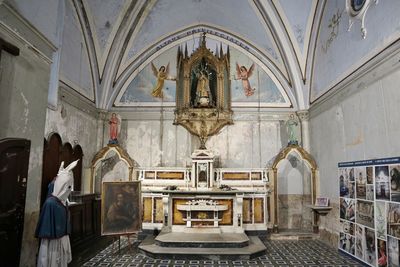 Interior of church