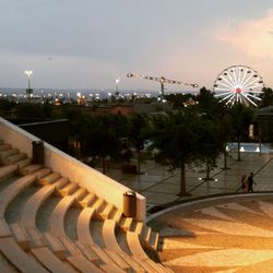 People enjoying in amusement park