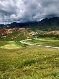 Scenic view of landscape against sky