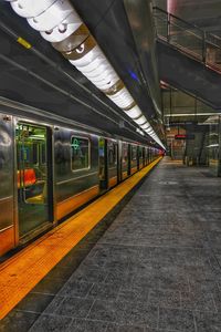 Train at railroad station