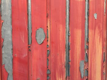Full frame shot of weathered corrugated iron