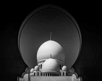 Low angle view of building against clear sky