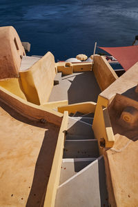 High angle view of beach