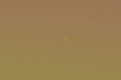 Low angle view of orange sky