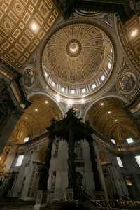 Low angle view of ceiling