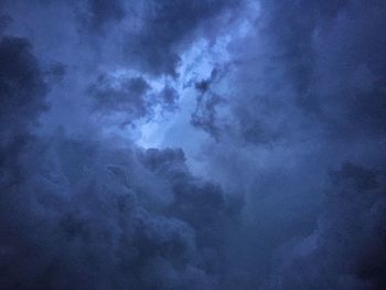 Low angle view of clouds in sky