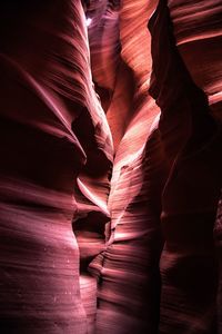 Low angle view of rock formation