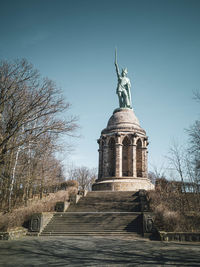 Low angle view of statue