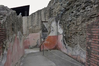 Weathered wall of old building