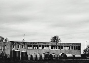 View of building against cloudy sky